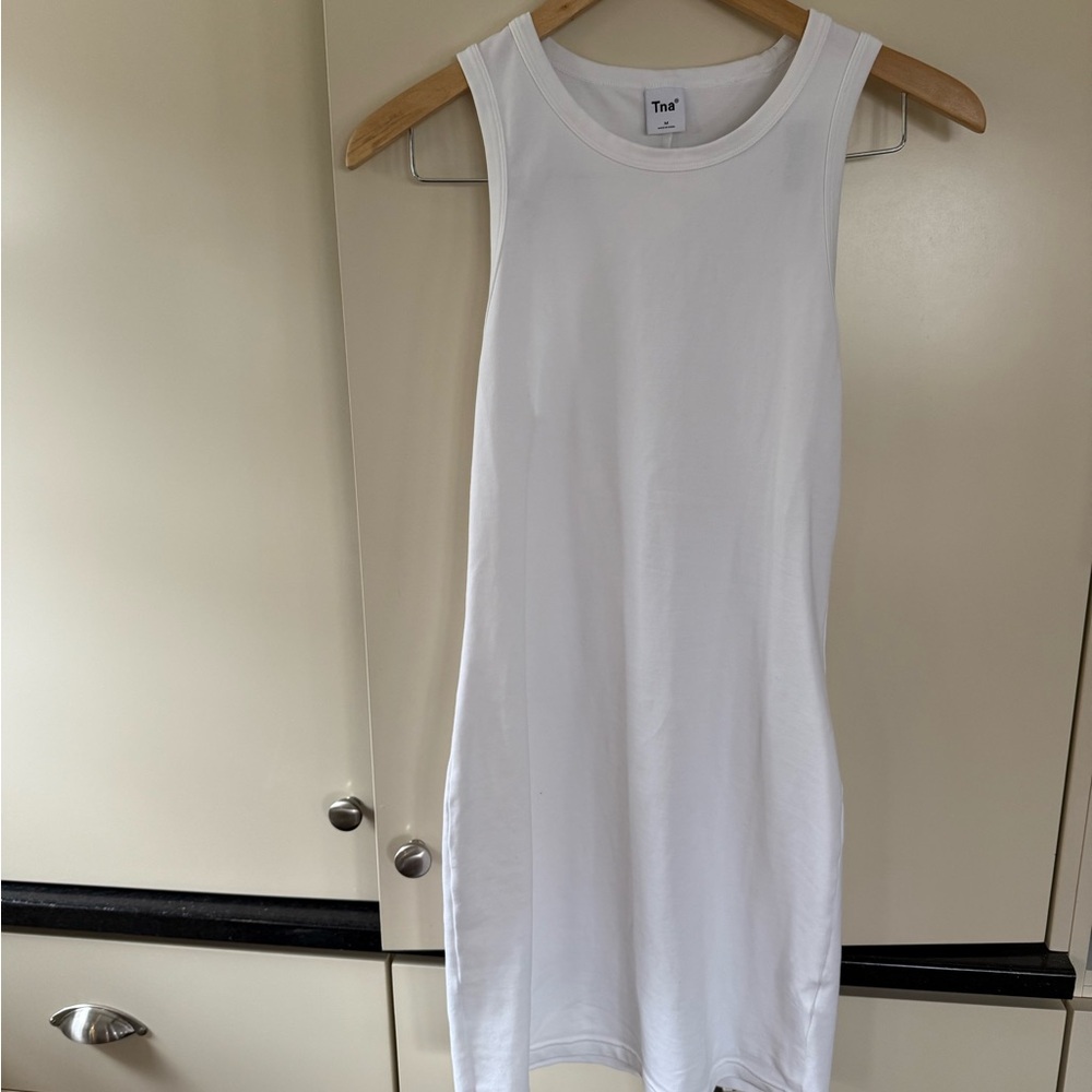 Tna White Bodycon Sleeveless Dress